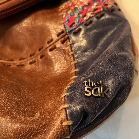 The Sak Patchwork Leather Crossbody Purse - Picture 3 of 7